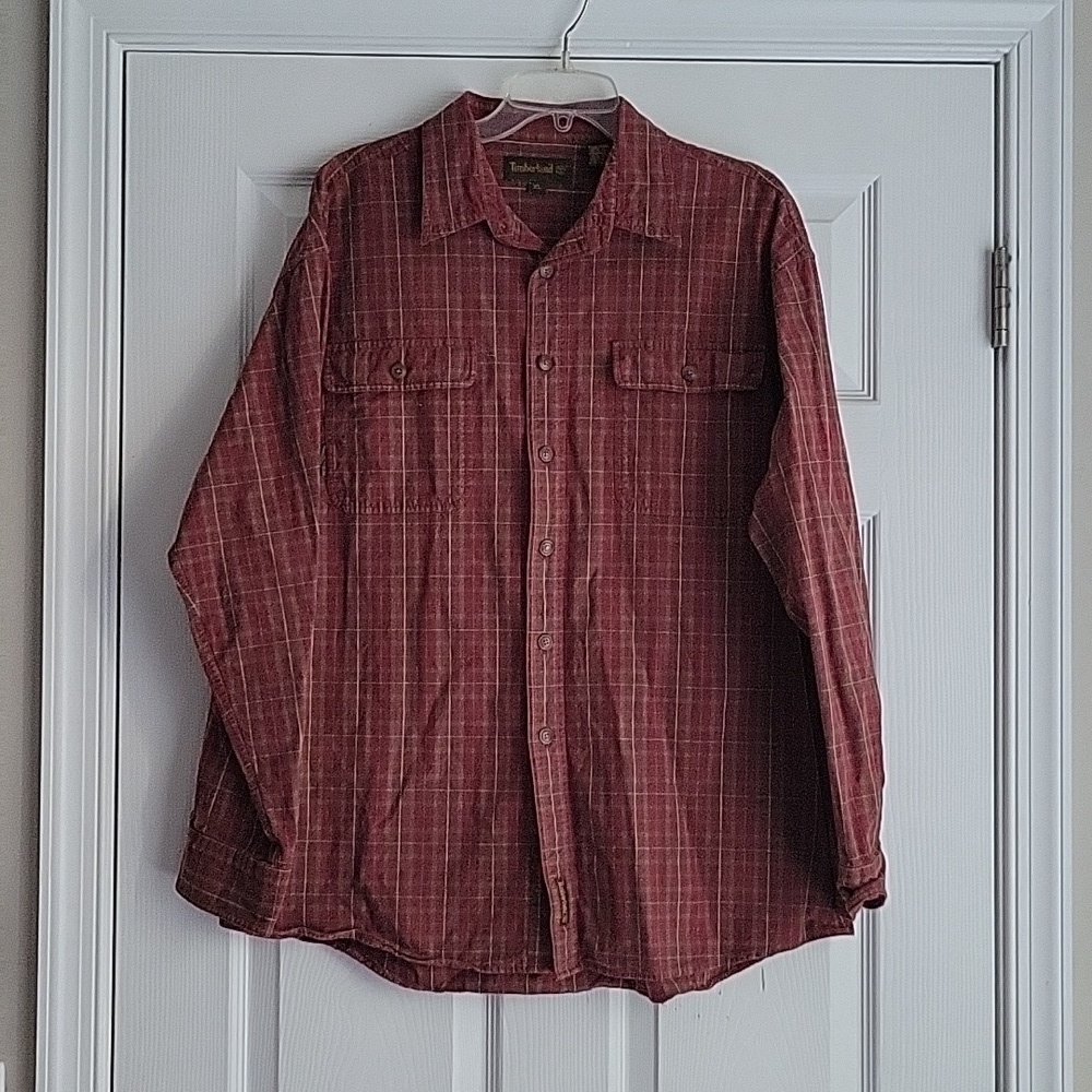 Timberland Men's Button Up Long Sleeve Shirt
